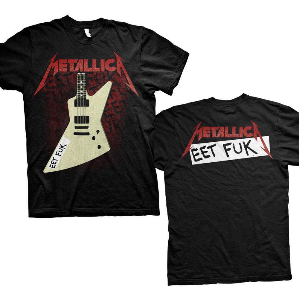 Metallica Unisex T Shirt Eet Fuk Back Print 2 Sided